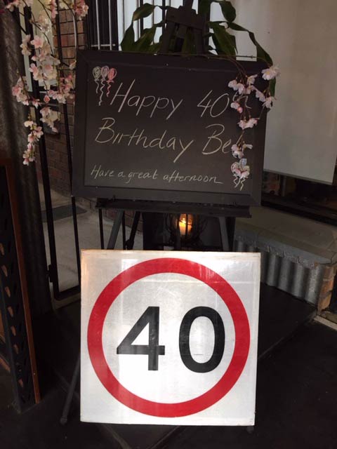 40 sign